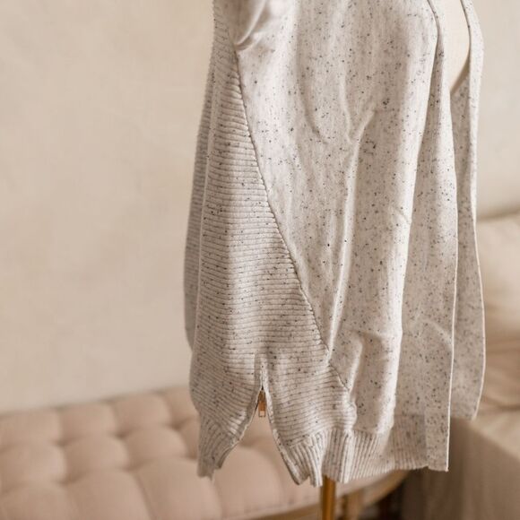 Avenue Gray Speckled‎ Open Front Sweater size 14/16 - Picture 5 of 13